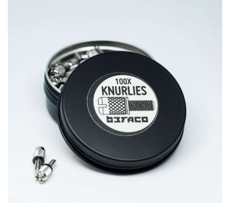 Befaco Knurlies 100 pack M2.5 Rack Screws for Eurorack Cases